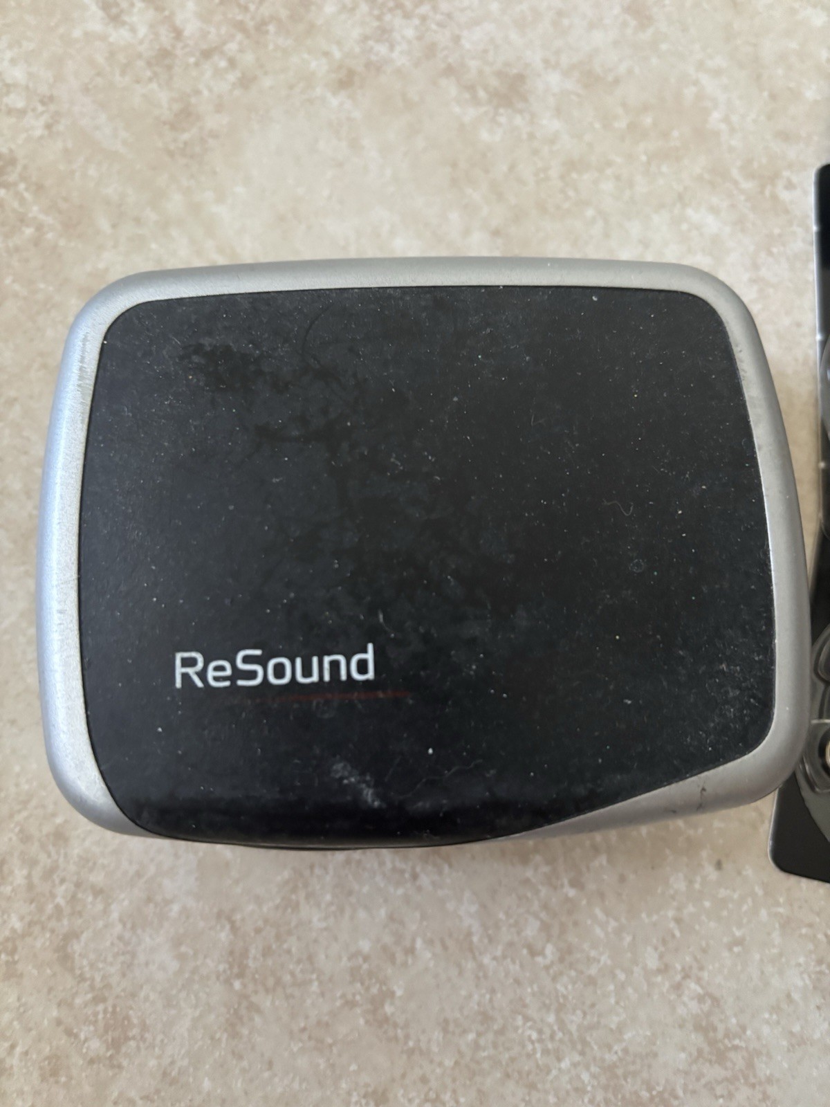 * UNTESTED * Resound Hearing Amplifier, Case, Brush & Expired Batteries (Parts)