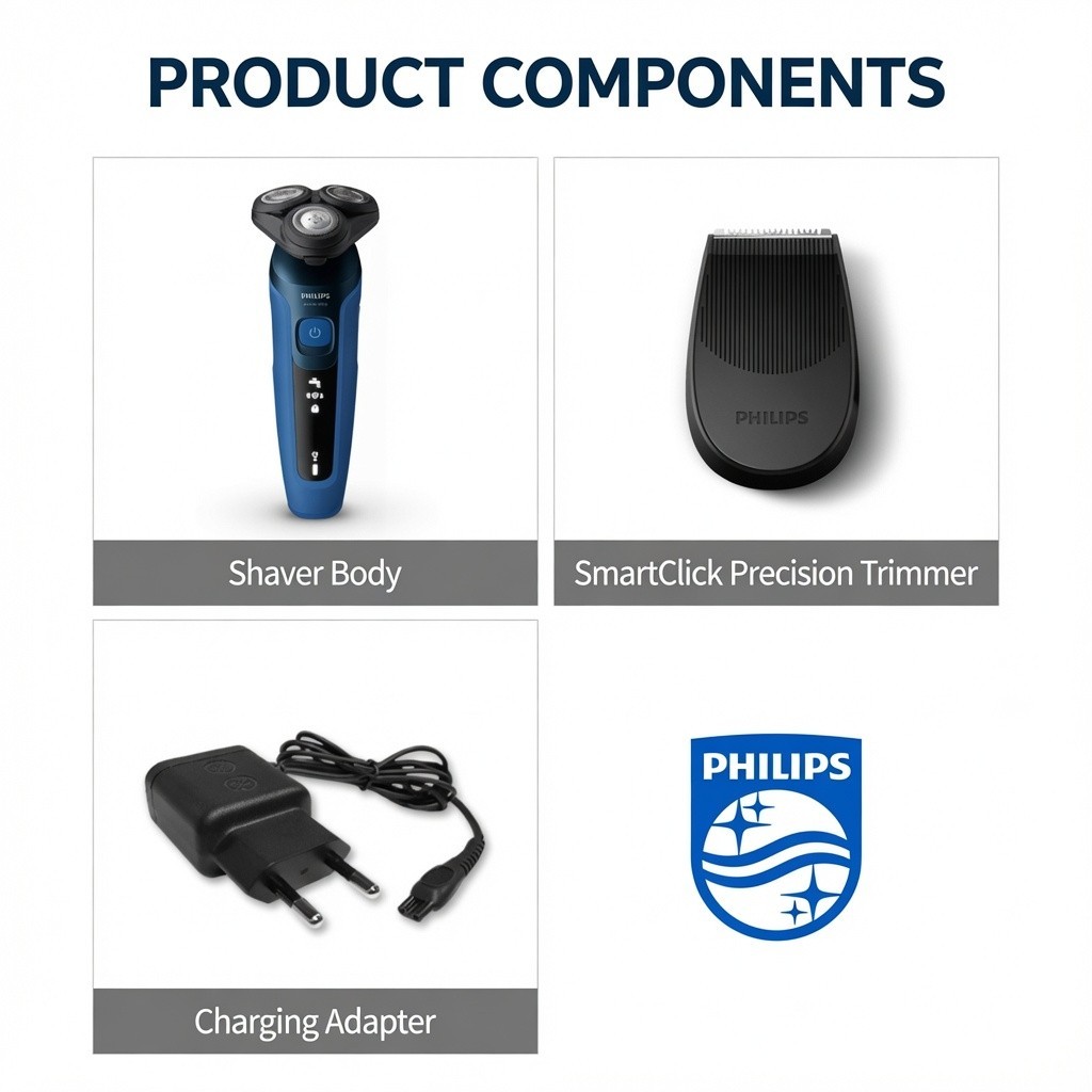Philips Series 5000 Wet & Dry Electric Shaver S5466/17 Rotary Razor New Sealed