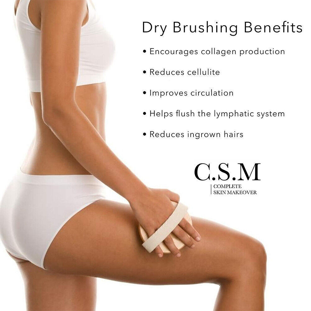 For Cellulite Lymphatic Drainage Dry Brushing Body Brush-Round Exfoliating Brush