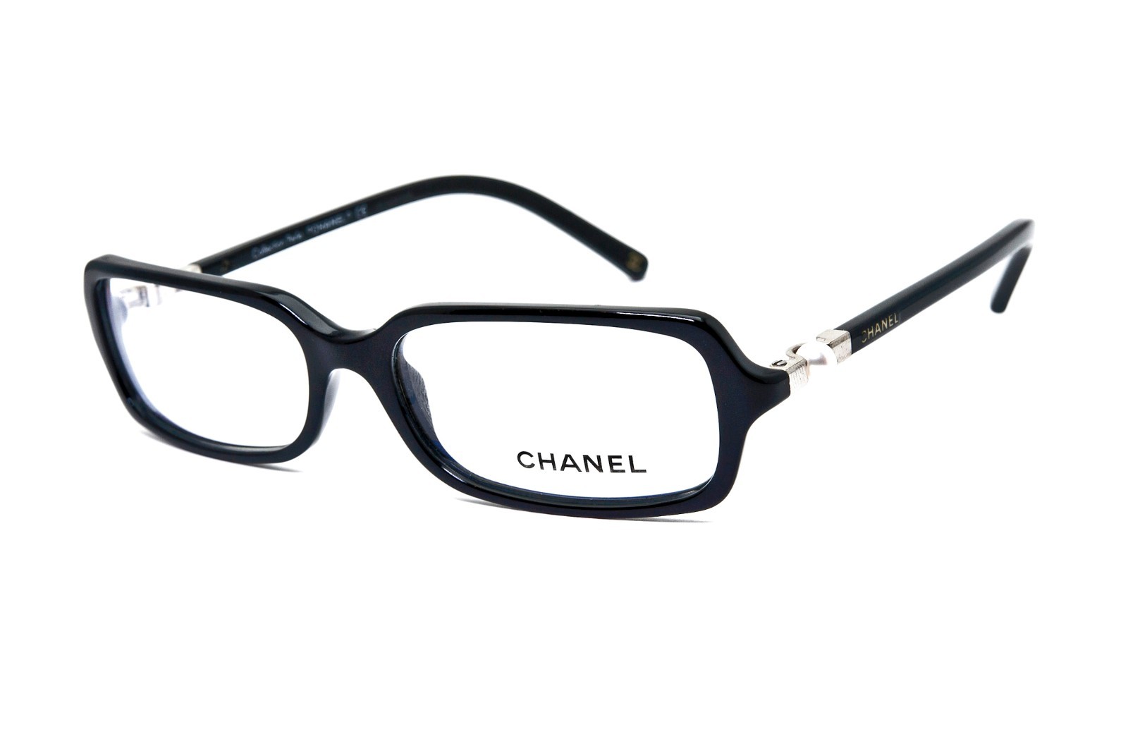 Chanel 3154 c.501 Pearl Black small size 51/15/140 Made in Italy Eyeglasses