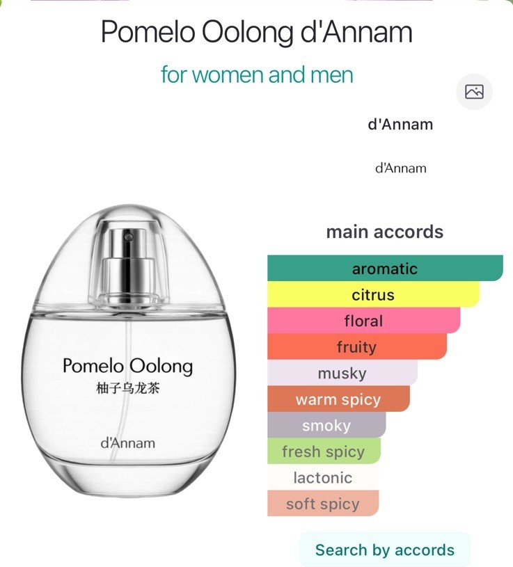 d’Annam Pomelo Oolong Perfume, Regular Size 1.7 fl oz, Aromatic Citrus