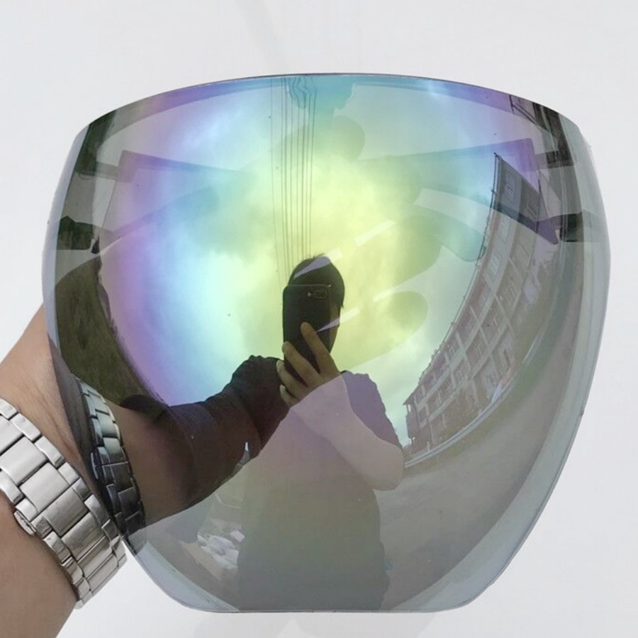 Oversized Anti Fog & Protective Full Face Mask Silver Coated ABS Plastic Goggles