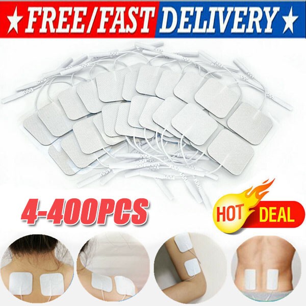 40 TENS Electrode Pads EMS Replacement Unit 7000 3000 2×2 Muscle Stimulator BULK