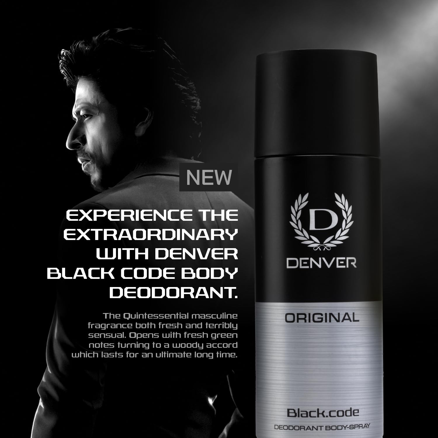 Denver Black Code, Goat & Vibe Deodorant for Men,150ML Each, Pack of 3|