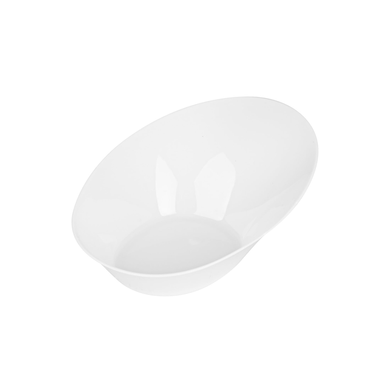 Restaurantware Oval White Plastic Ellipse Dish – 4 X 3 X 1 1/4 – 50 Count