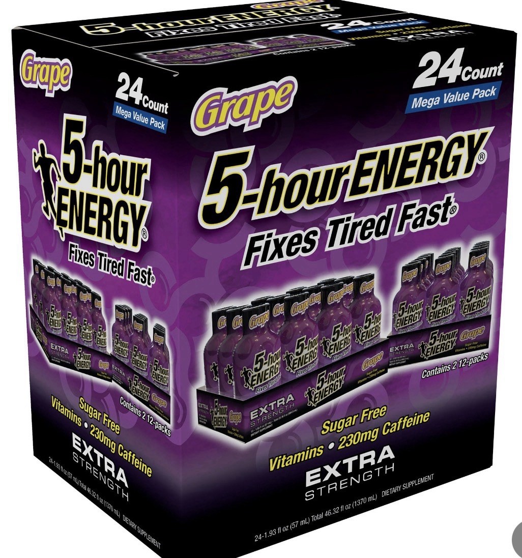 5-hour ENERGY Shot, Regular Strength Berry – 1.93 Ounce, 24 Count