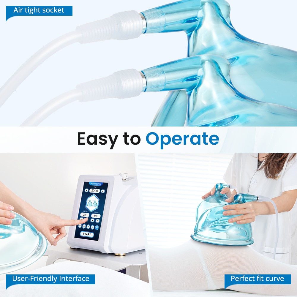 Professional Buttock Lift Machine -73kPa Suction Touch Screen Control Salon USA