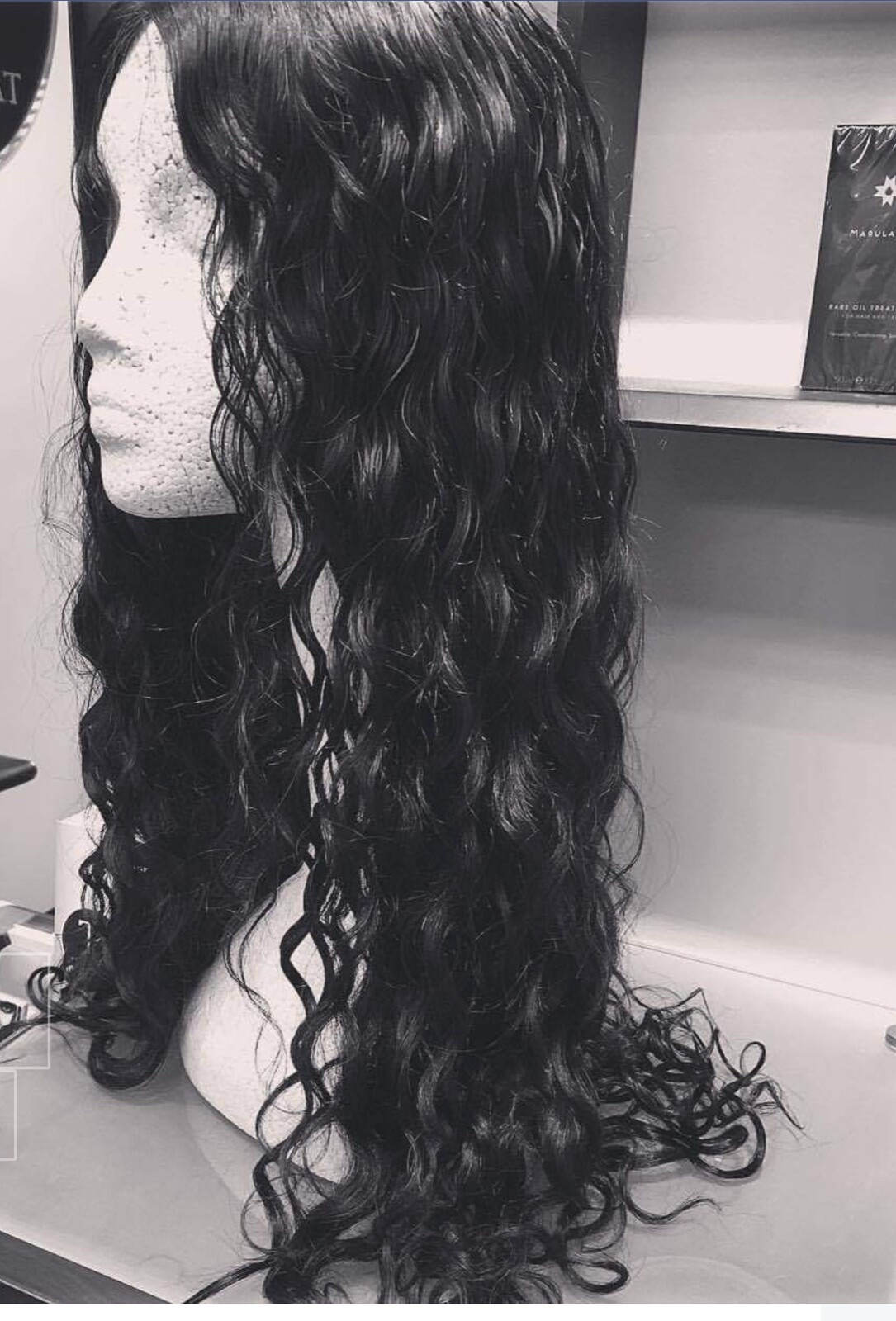 772 Glam 18″ Curly Wave Human Hair Medical Wig Unit