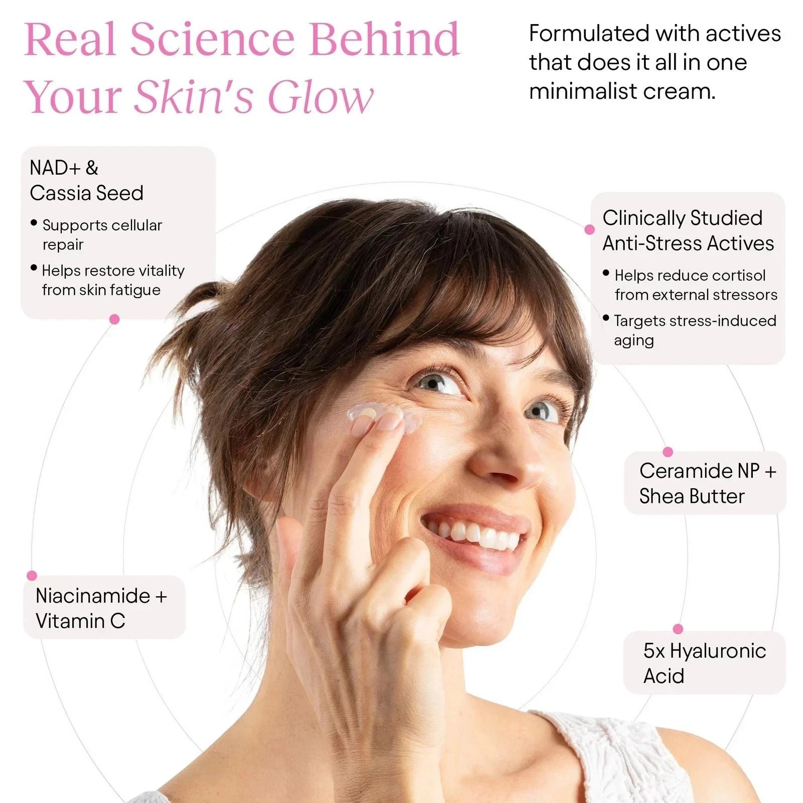 NAD+ Hydrating Face Moisturizer – Korean Anti-Aging Cream for Radiant, Firm & Sm