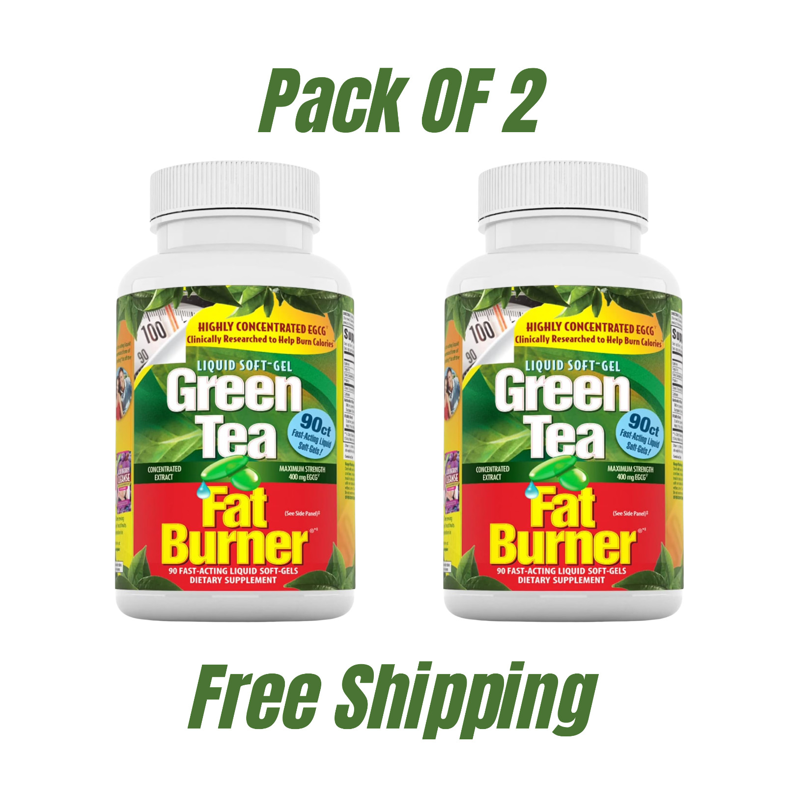 Applied Nutrition Green Tea Weight Loss Supplement, 180 Capsules Free Shipping