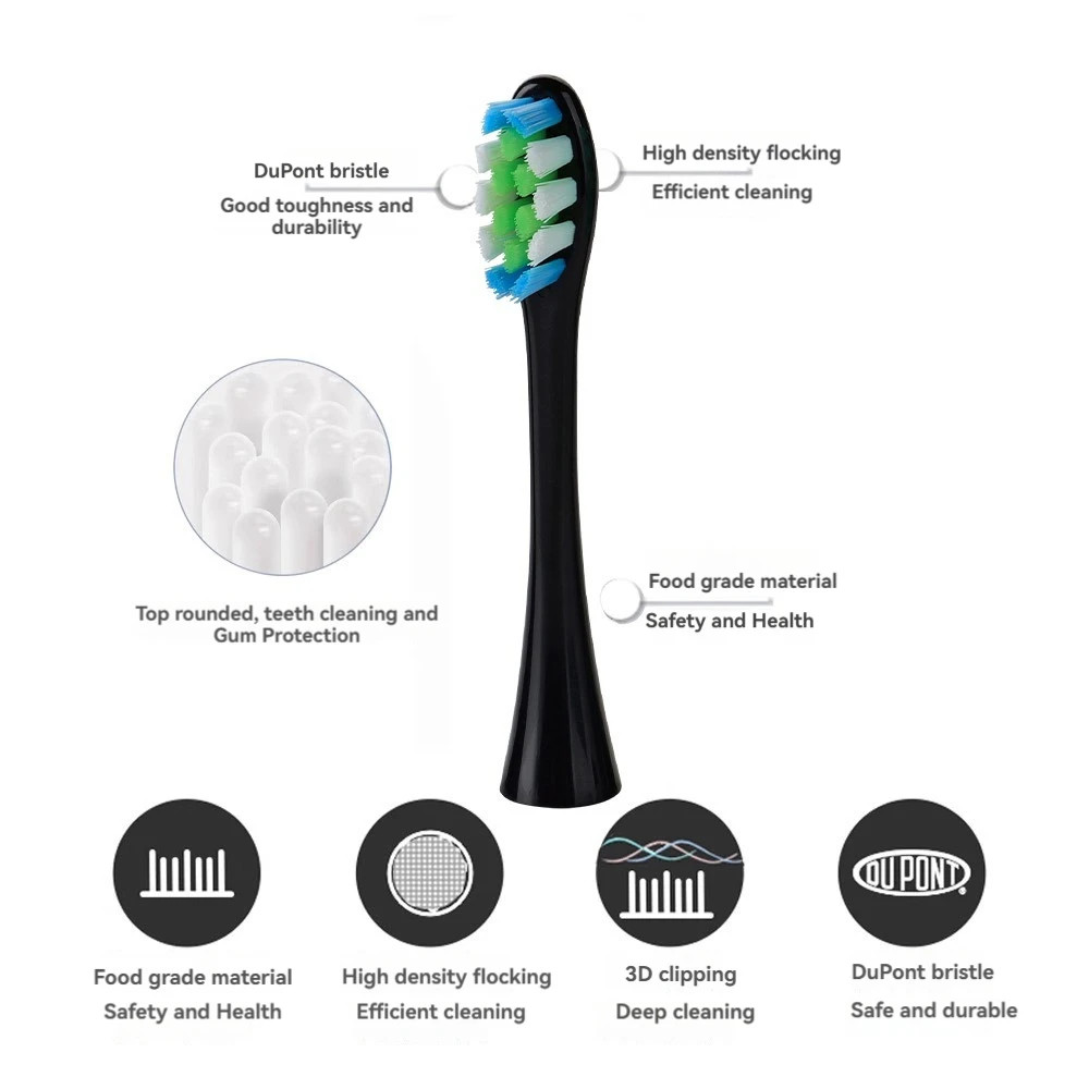 6Pcs Suitable for OCLEAN/OKLIN X Electric Toothbrush Head One/Se/Xpro/Z1/Air Uni