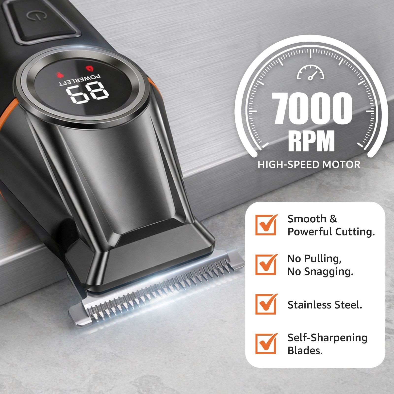 Beard Trimmer for Men Rechargeable, Waterproof Electric Shaver & Hair Trimmer,