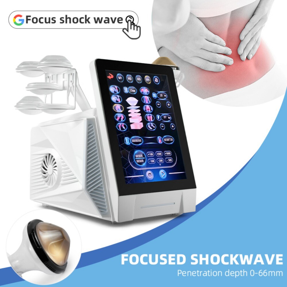 Piezo Wave ESWT Focused Shockwave Therapy Machine for Physio Pain Rehibilitation