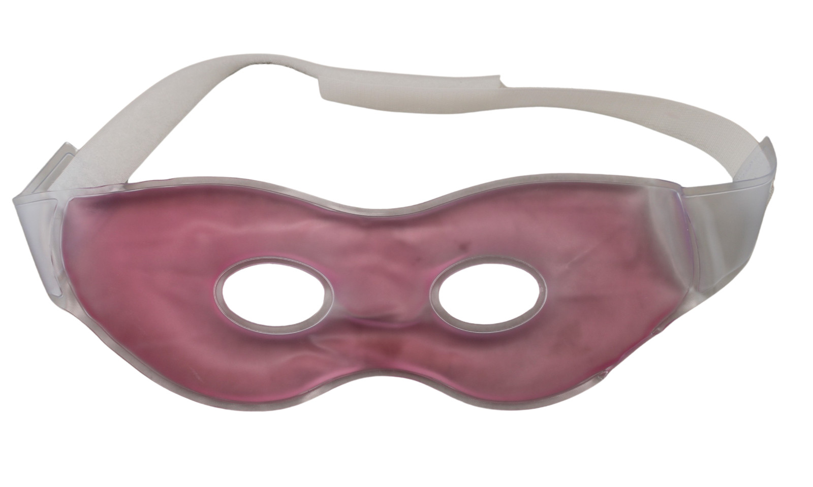 Adjustable Strap Soothing Therapeutic Gel Eye Mask for Hot or Cold Relief Pink