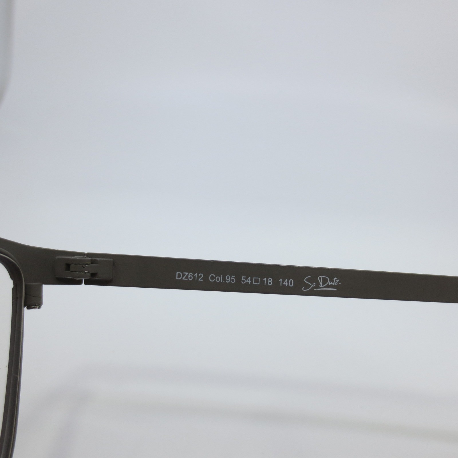 Dutz Eyewear DZ612 Col.95 Rectangular Frames Grey Black 54-18-140 Netherlands