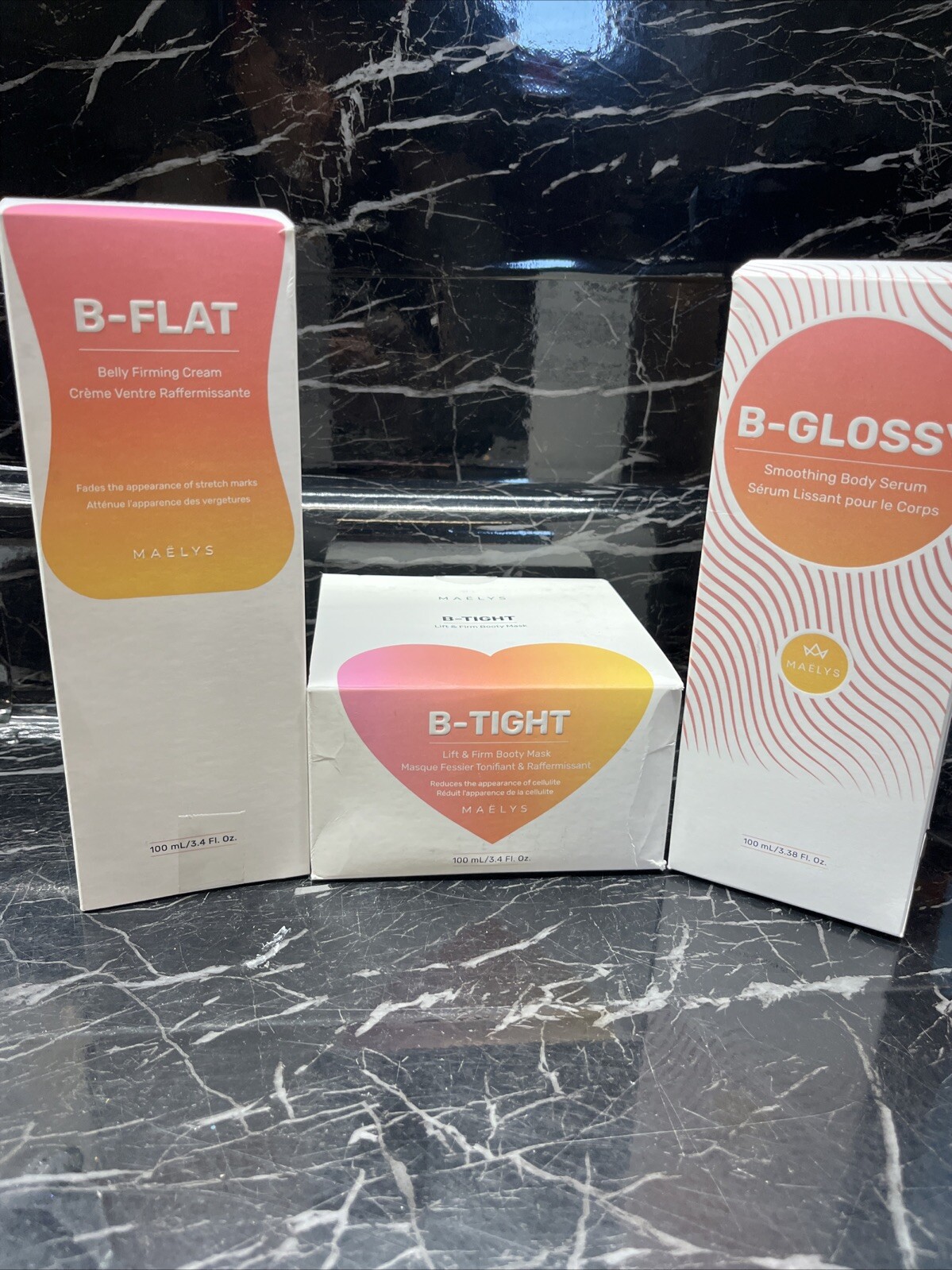MAELYS B-FLAT + B TIGHT + B-GLOSSY 3.38oz New 🔥SALE🔥