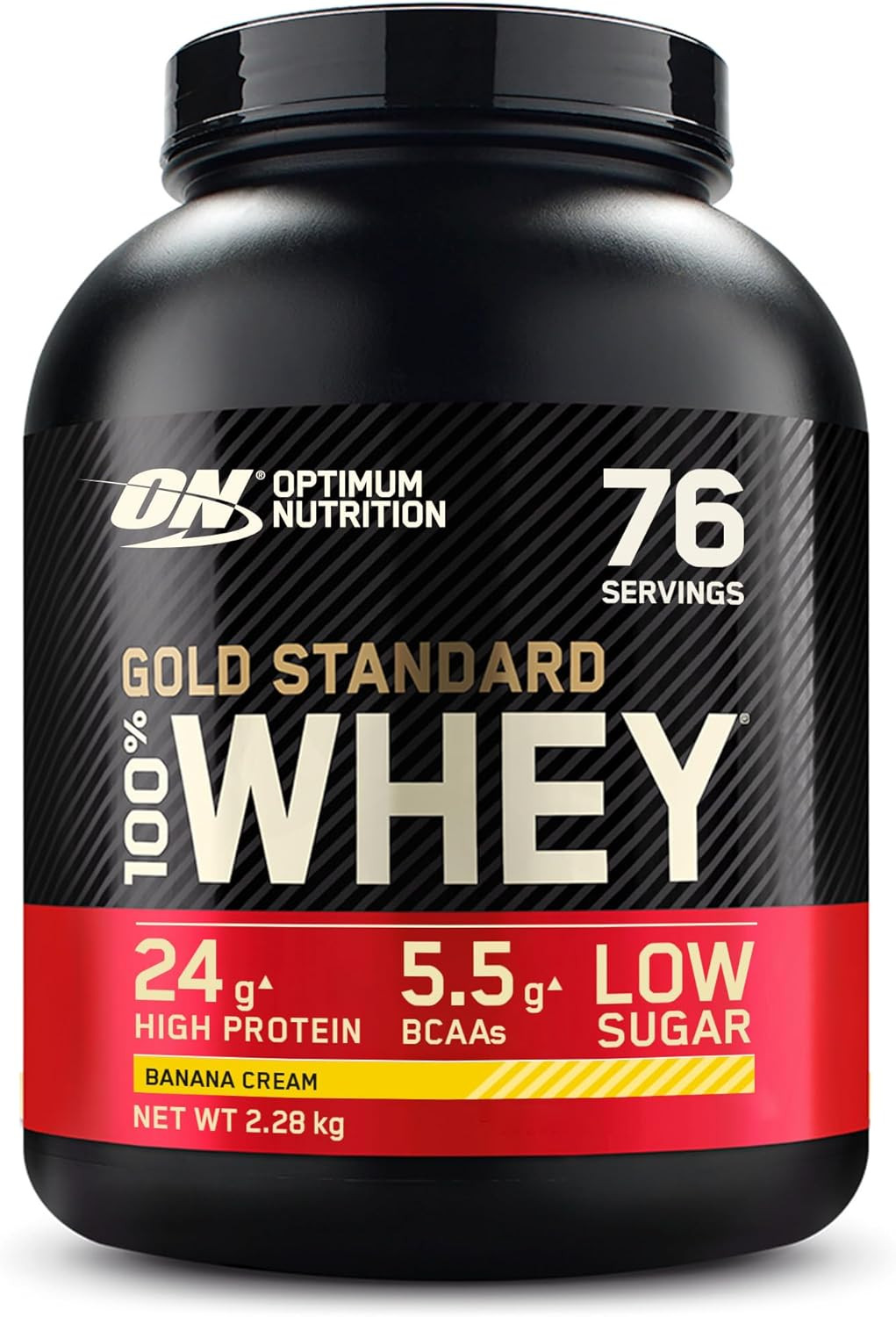 Gold Standard 100% Whey Protein Powder, Banana Cream, 5 Pound (Packaging May Var