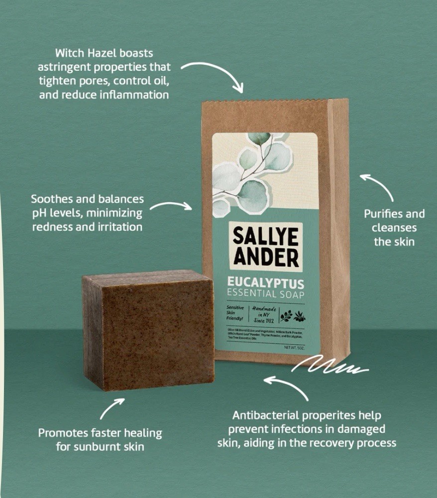 Sallye Ander Foot Therapy Heavy Duty Foot Cream Moisturizer, Handmade Eucalyptus