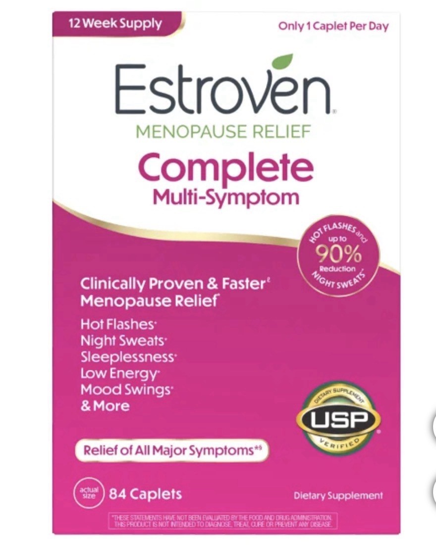 Estroven Complete Multi-Symptom Menopause Relief, 2×84 Caplets Pack Of 2