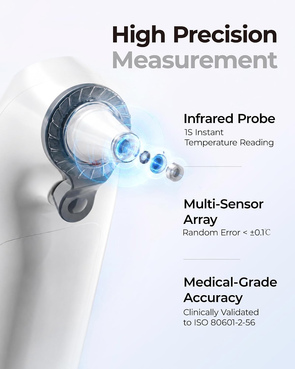 Ear Thermometer for Adults and Kids 1-Second Infrared Digital Thermometer 30