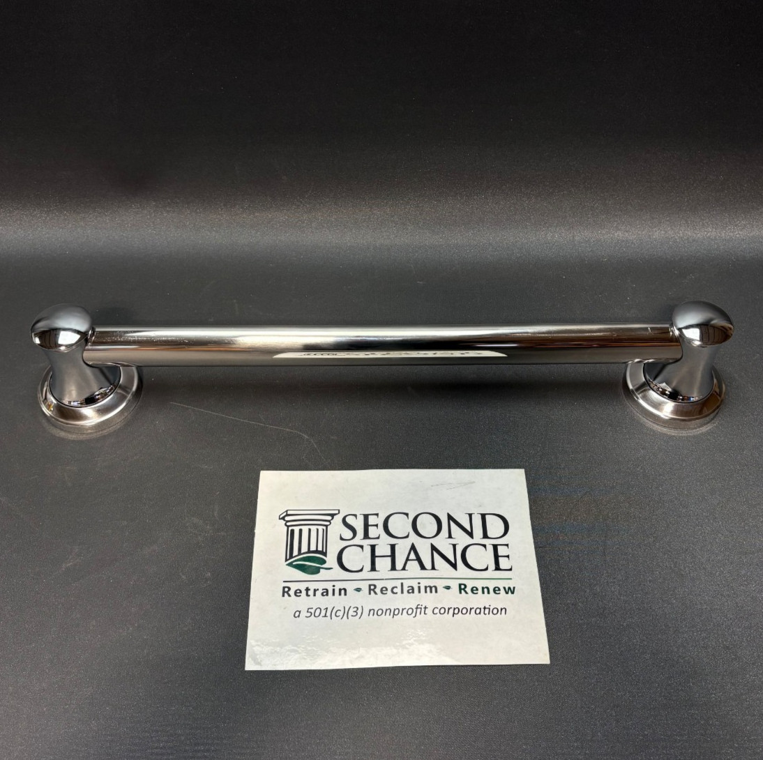 Delta Transitional 18″ Decorative Straight Grab Bar Polished Chrome – 41718