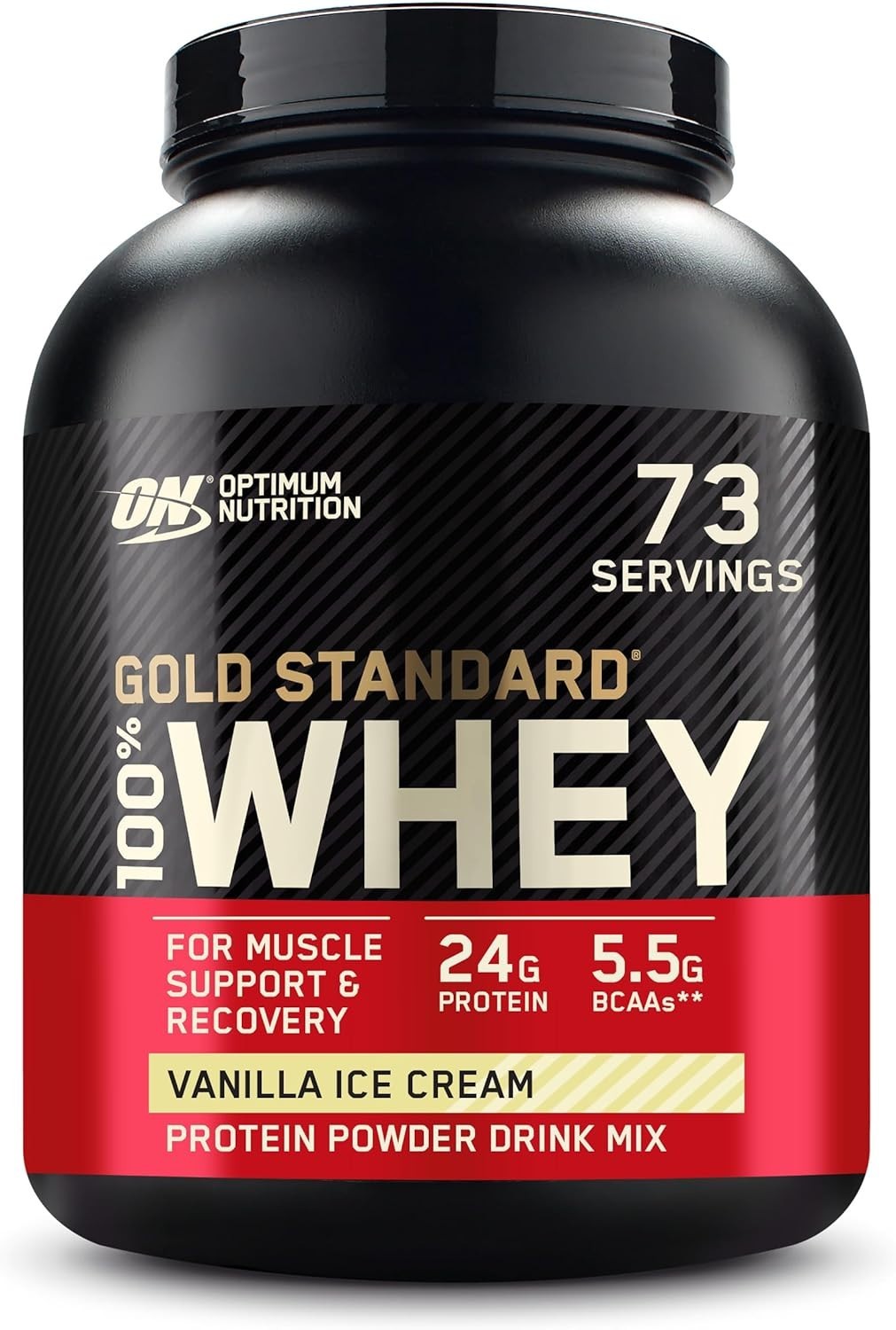100% Whey Protein Powder, Vanilla Ice Cream 5lb – Boost Recovery Fast