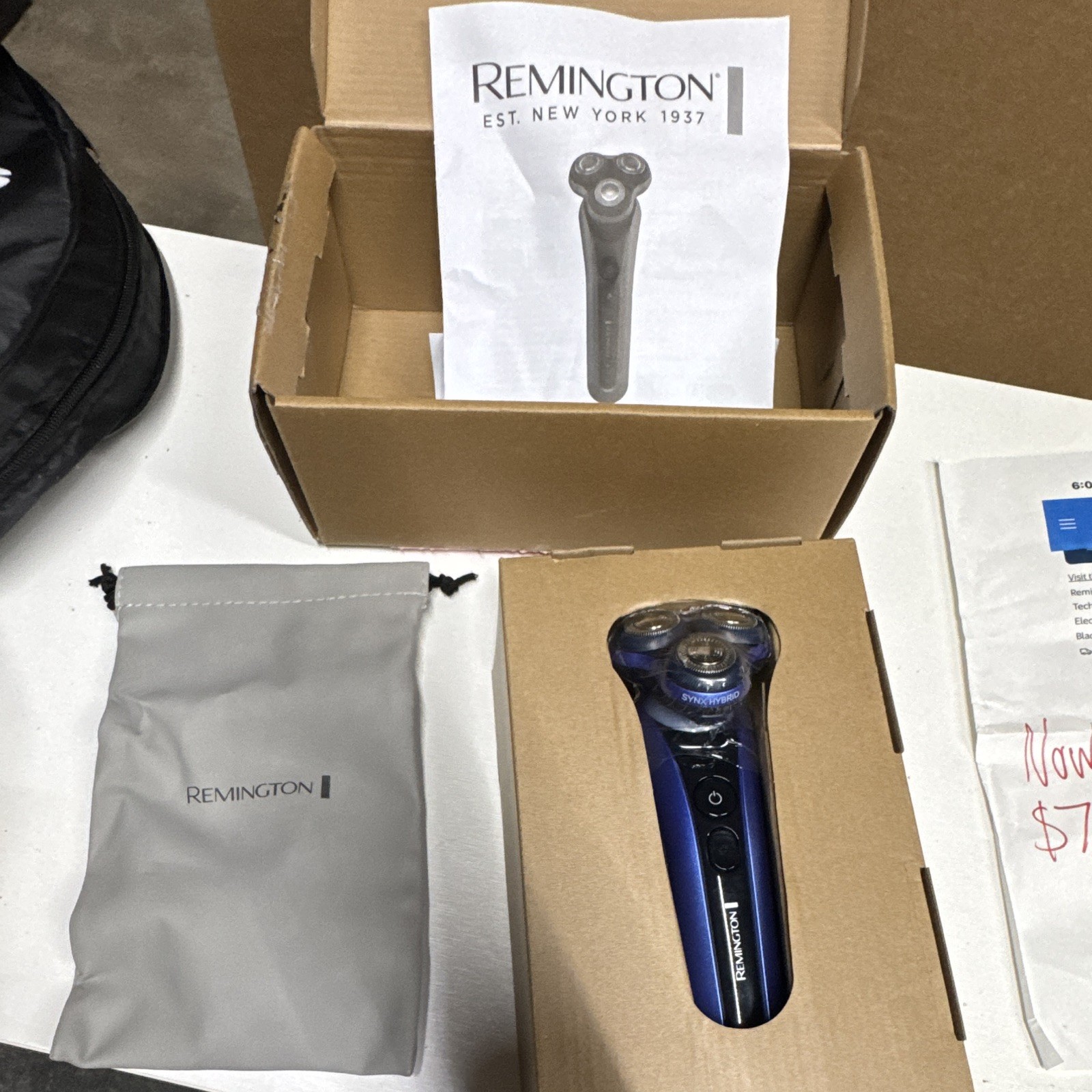 Remington SYNX HYBRID Men’s 3-Head Rotary Shaver Blue/Black USB Rechargeable