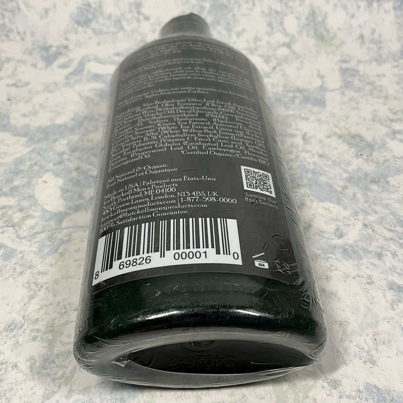 Brickell Men’s Purifying Charcoal Face Wash 8oz – New