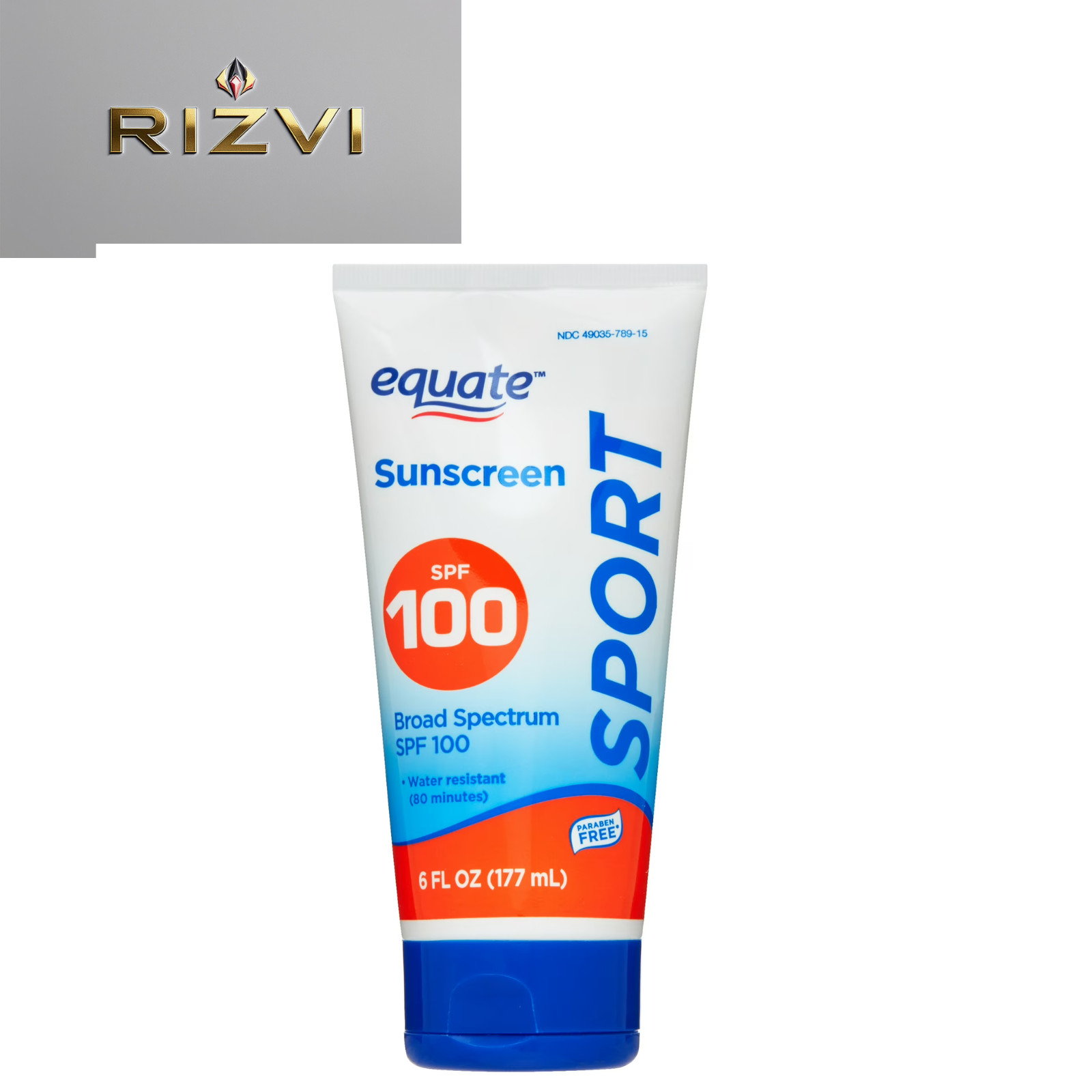 Equate Sport Broad Spectrum Sunscreen Lotion, SPF 100, 6 fl oz
