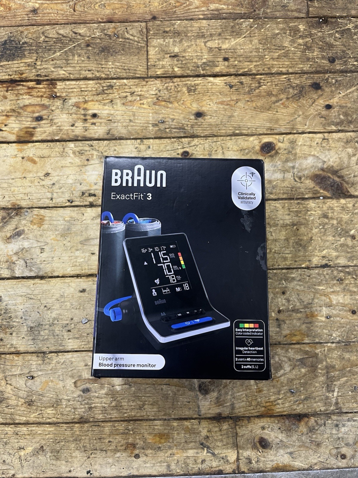 Braun ExactFit 3 Upper Arm Digital Blood Pressure Monitor Clinically Validated