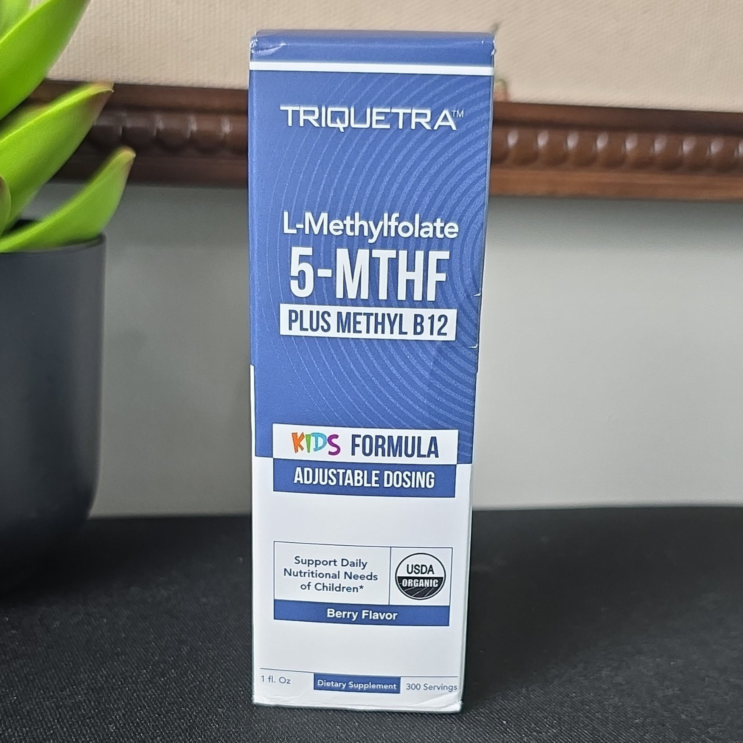Triquetra L-Methylfolate 5-MTHF + Methyl B12 Kids Liquid Berry Vegan 1 oz 10/27