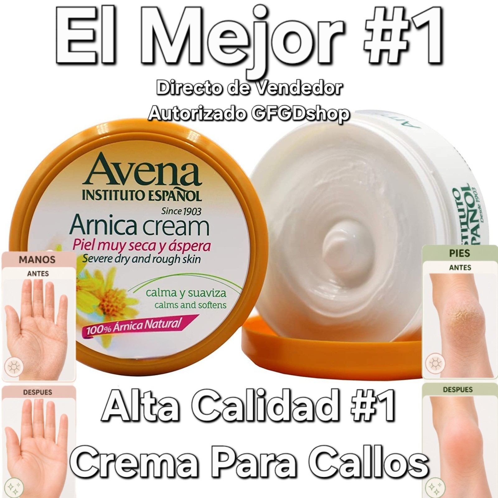 Crema Para Callos Del Pie Y Manos Elimina Callosidad Piel Agrietada Aspera Seca