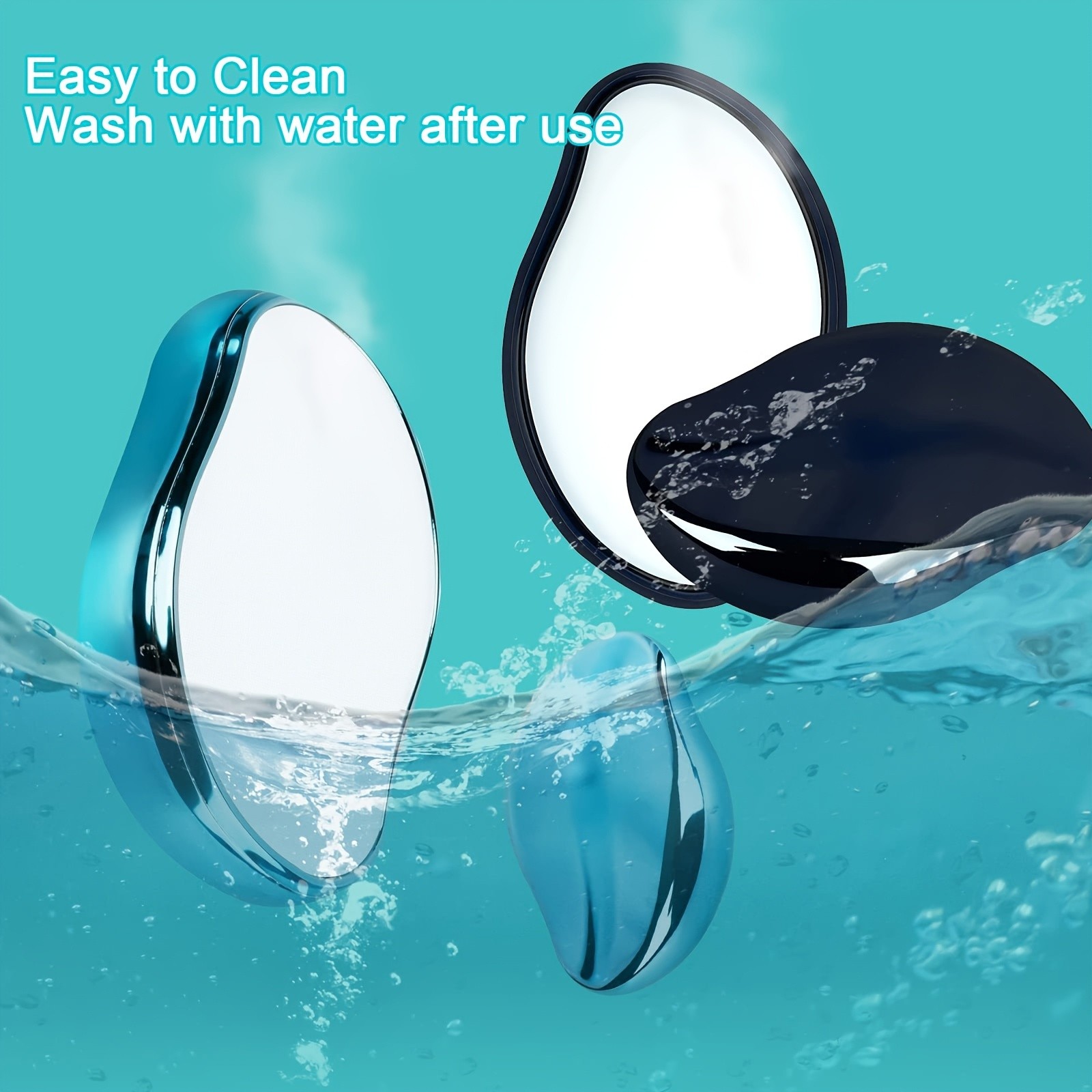 Reusable Unisex Compact Hair Removal Tool No Power Required Blue Black