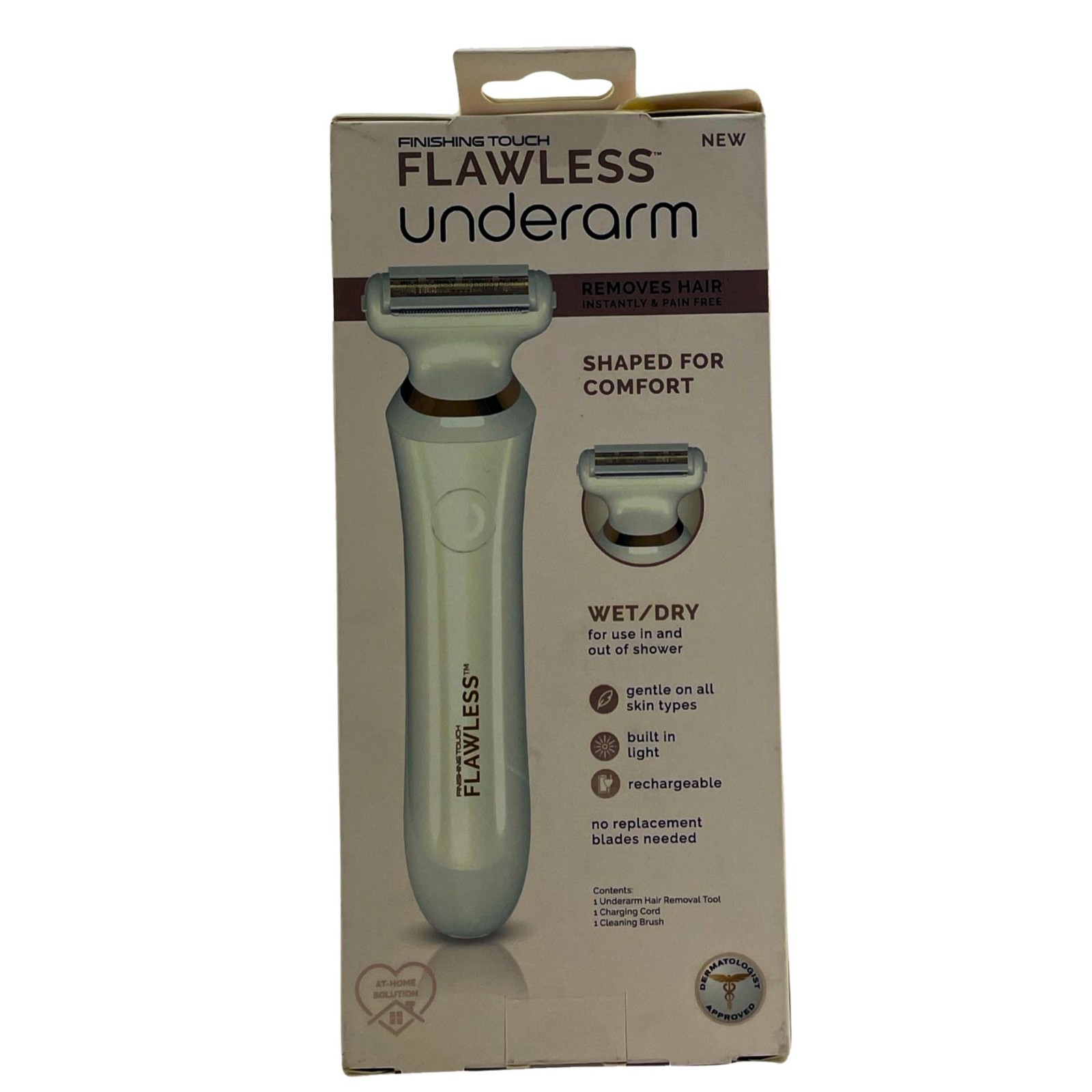 Finishing Touch Flawless Underarm Hair Remover – Wet/Dry – Rechargeable – 3 Pack