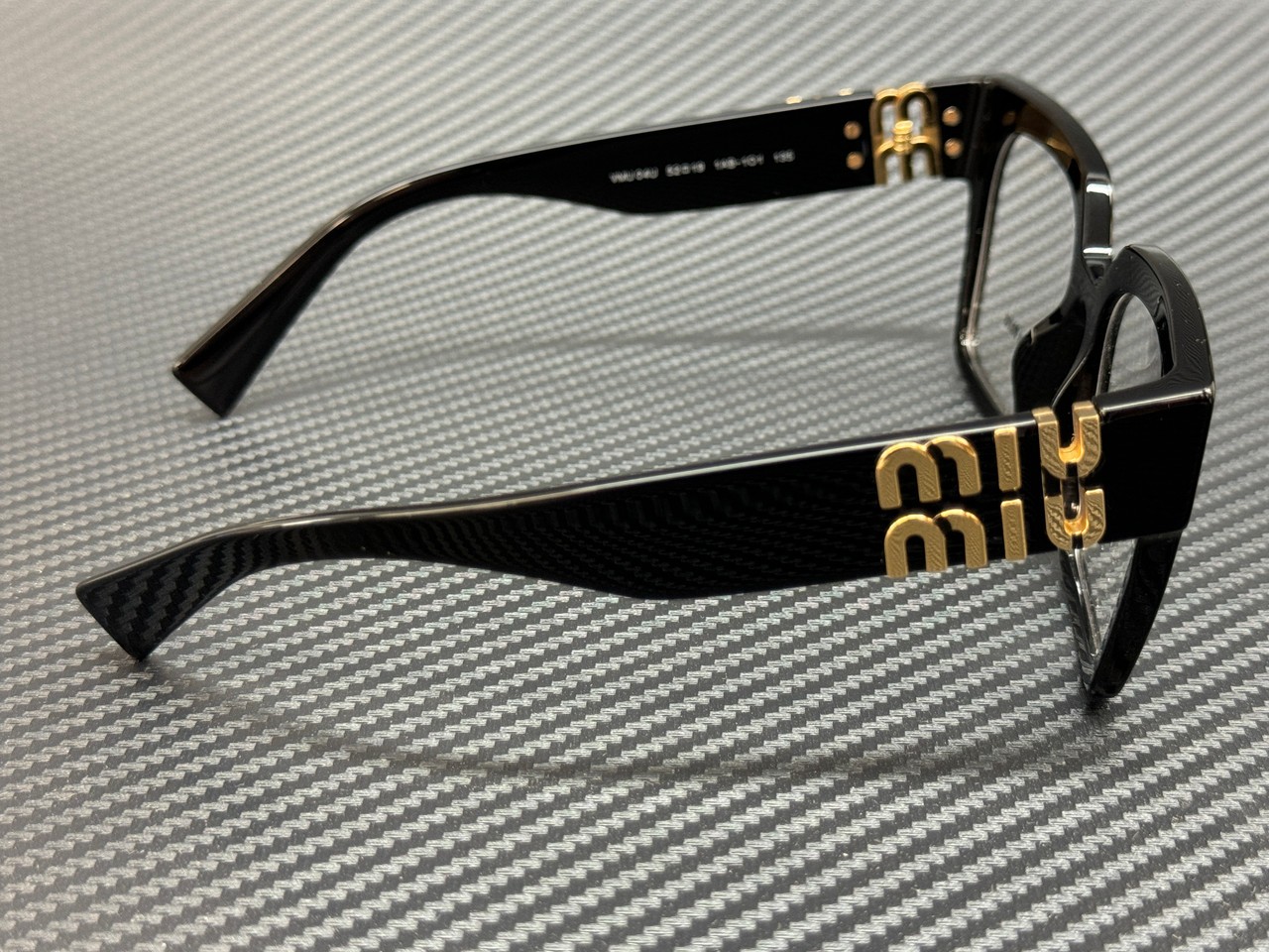 MIU MIU MU 04UV 1AB1O1 Black Women’s 52 mm Eyeglasses
