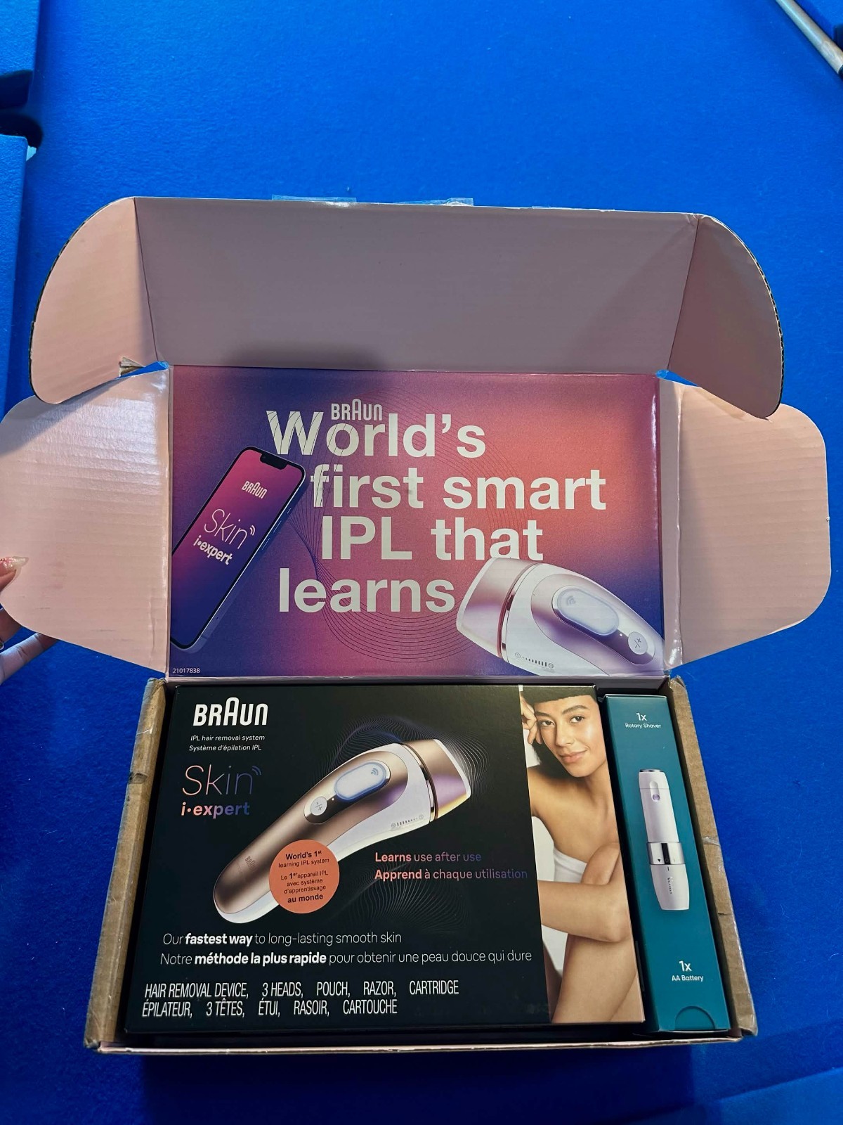 Braun IPL Skin i·Expert Home Laser Hair Removal Smart IPL – Case Trimmer PL7219