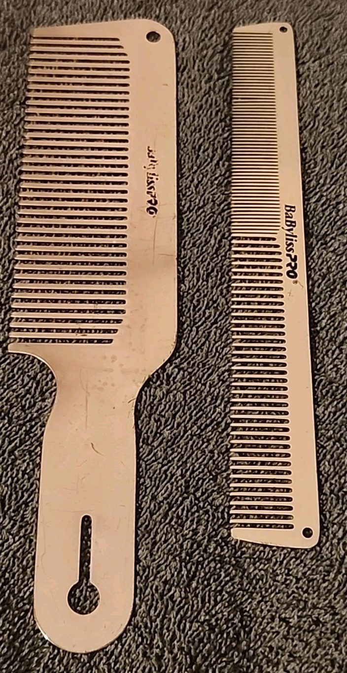 BabylissPRO Barberology FX 2 PC Metal Comb Set