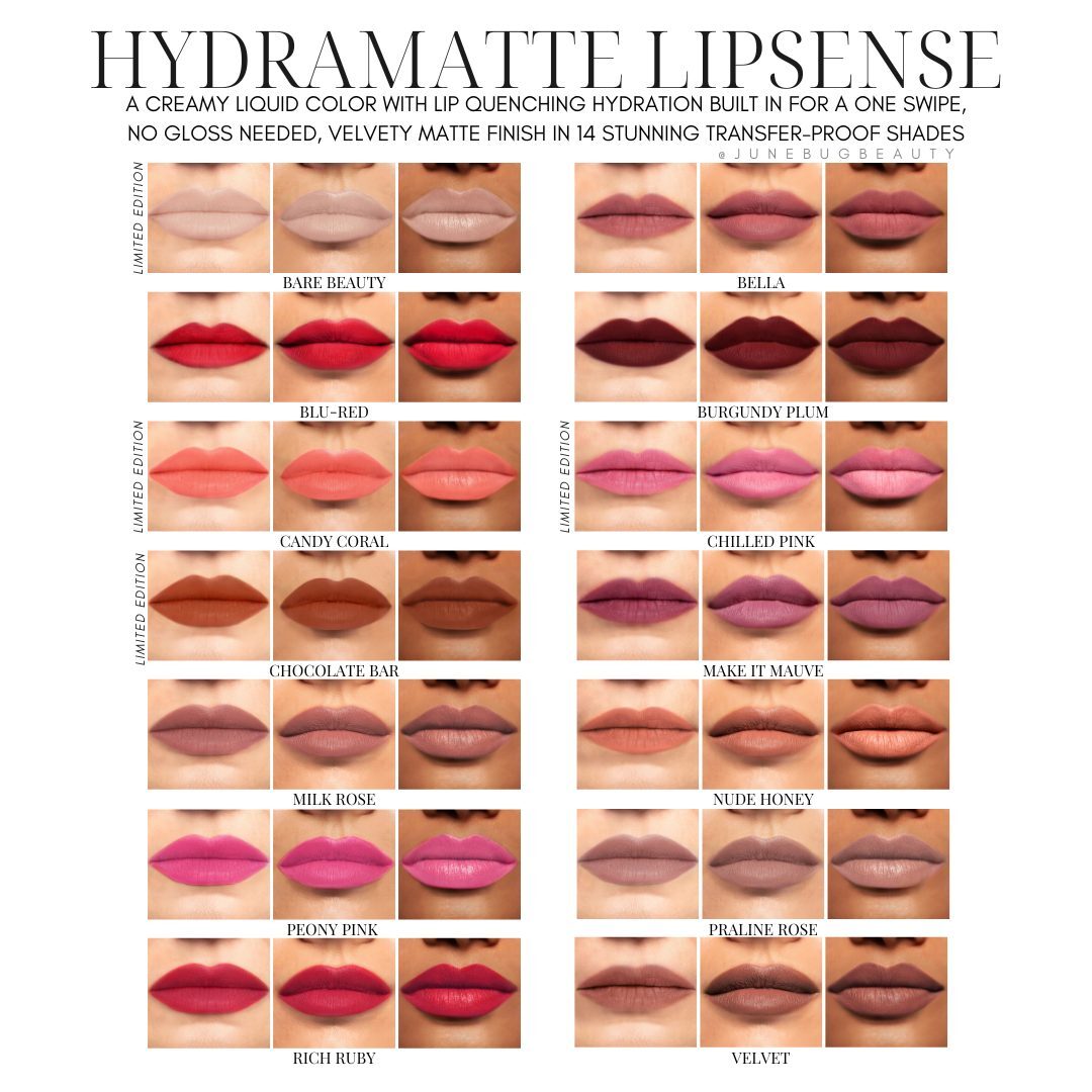 Authentic LipSense, hydramatte full size long lasting liquid lip color, $1 Ship!