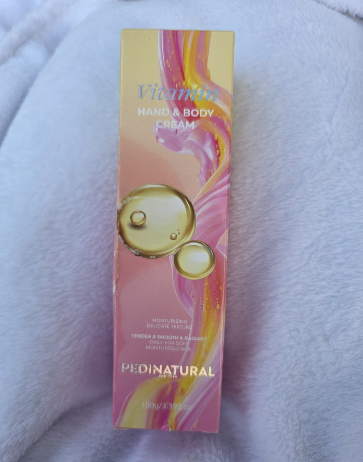 PEDINATURAL Vitamin Moisturizing Hand & Body Cream SPF 50+ 3.39 fl oz