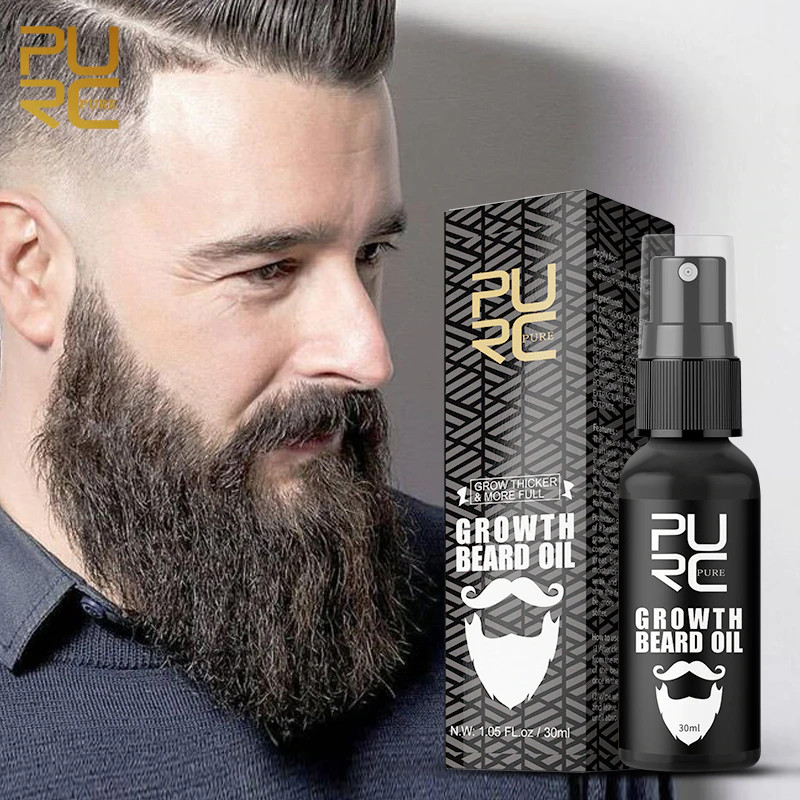 Beard Growth Oil Serum Fast Growing Beard Mustache Facial Hair Grooming for Men