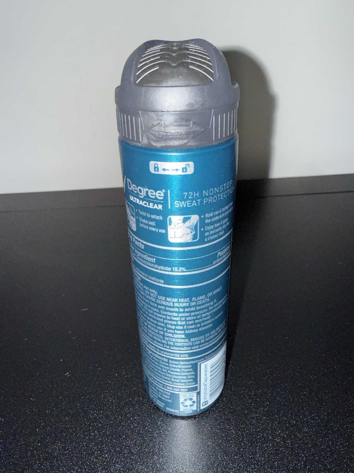 Degree UltraClear- Black + White 72 HR Dry Spray – 3.8 Oz