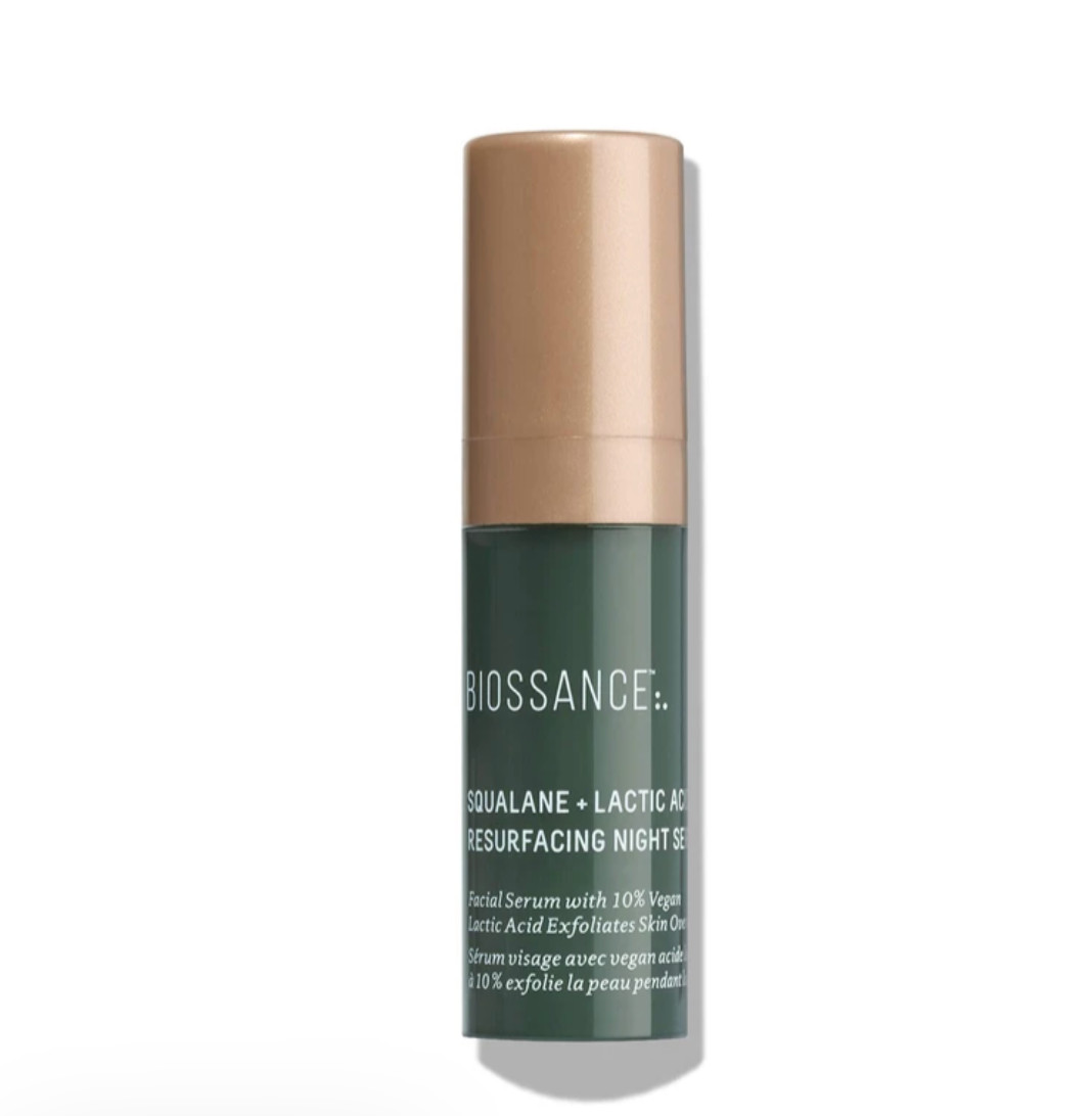 (2 Pack) BIOSSANCE Squalane + Lactic Acid Resurfacing Night Serum 4ml/0.13 oz