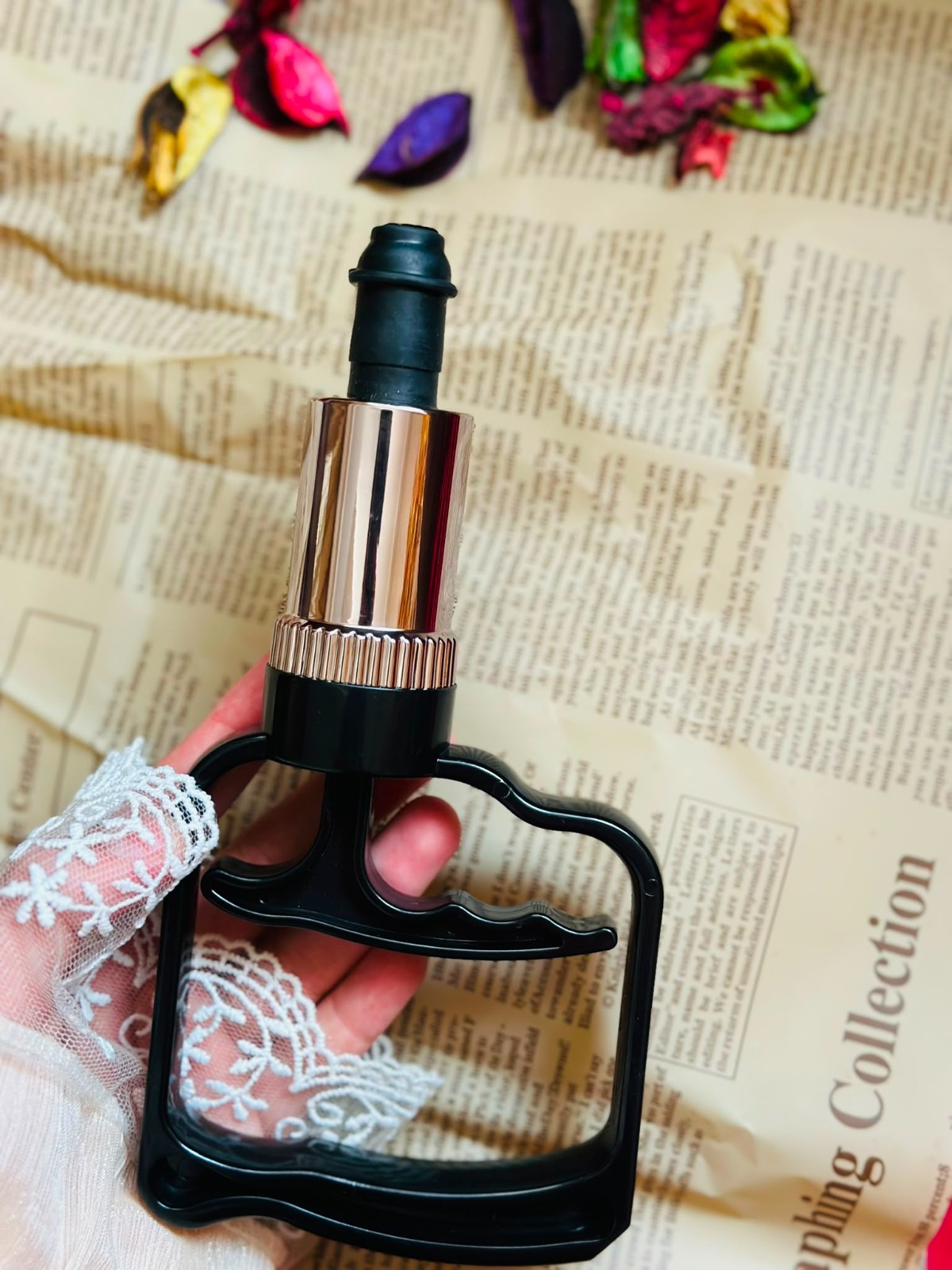 Manual Hand Suction Pump for Cupping Therapy Cups Vacuum Pump Black
