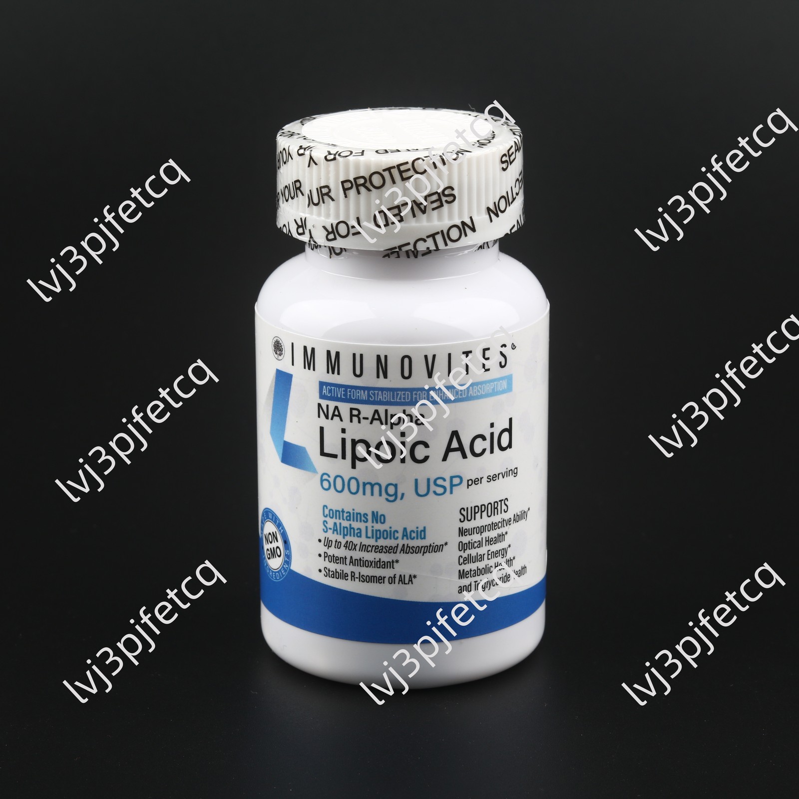 IMMUNOVITES Stabilized R-Alpha Lipoic Acid ((True)) 600mg per Serving ,EXP5/2028