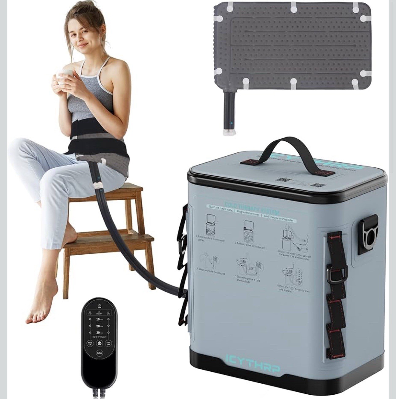 ICYTHRP Cold Therapy Machine with Programmable Timer, FSA Eligible HSA