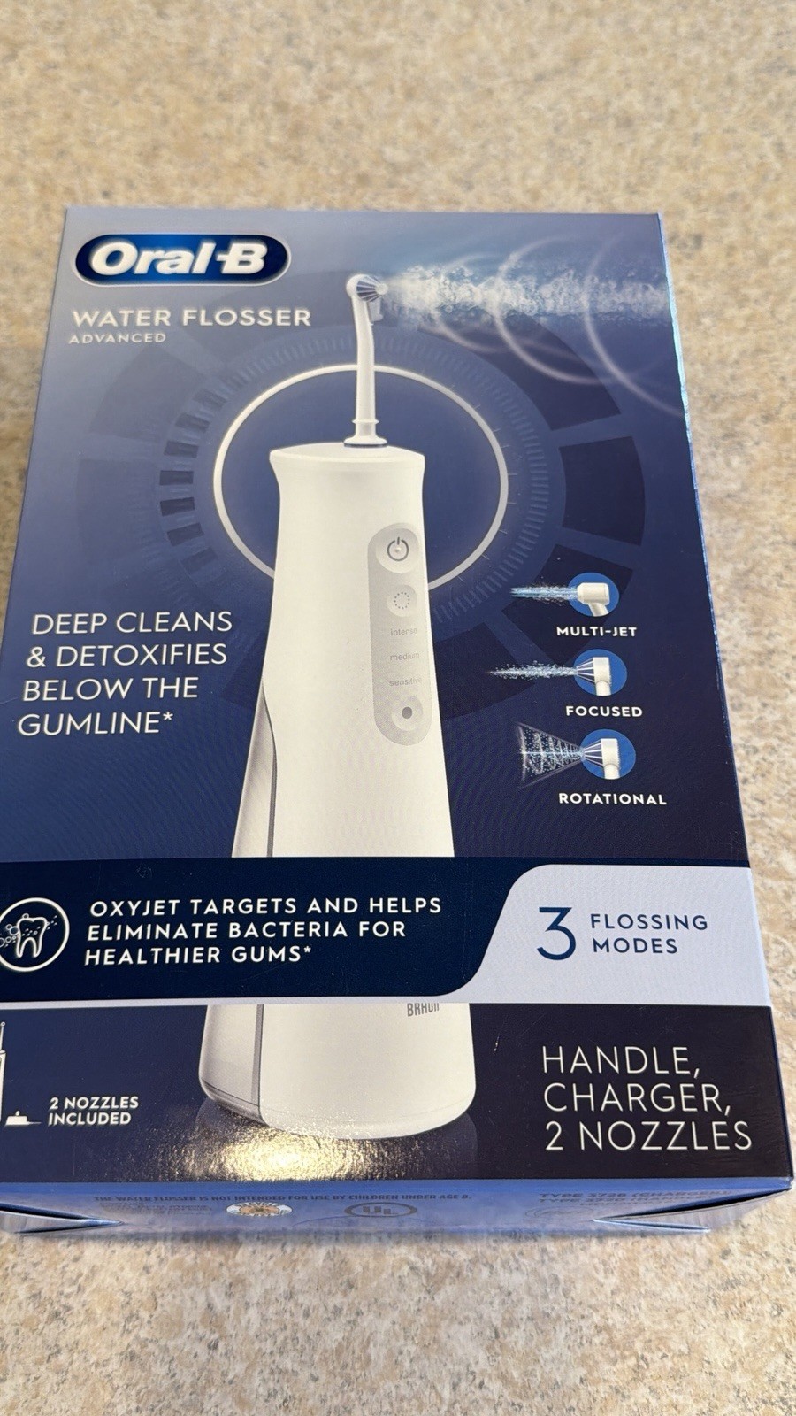 Oral-B Water Flosser Advanced Model 3720 White Brand New Sealed
