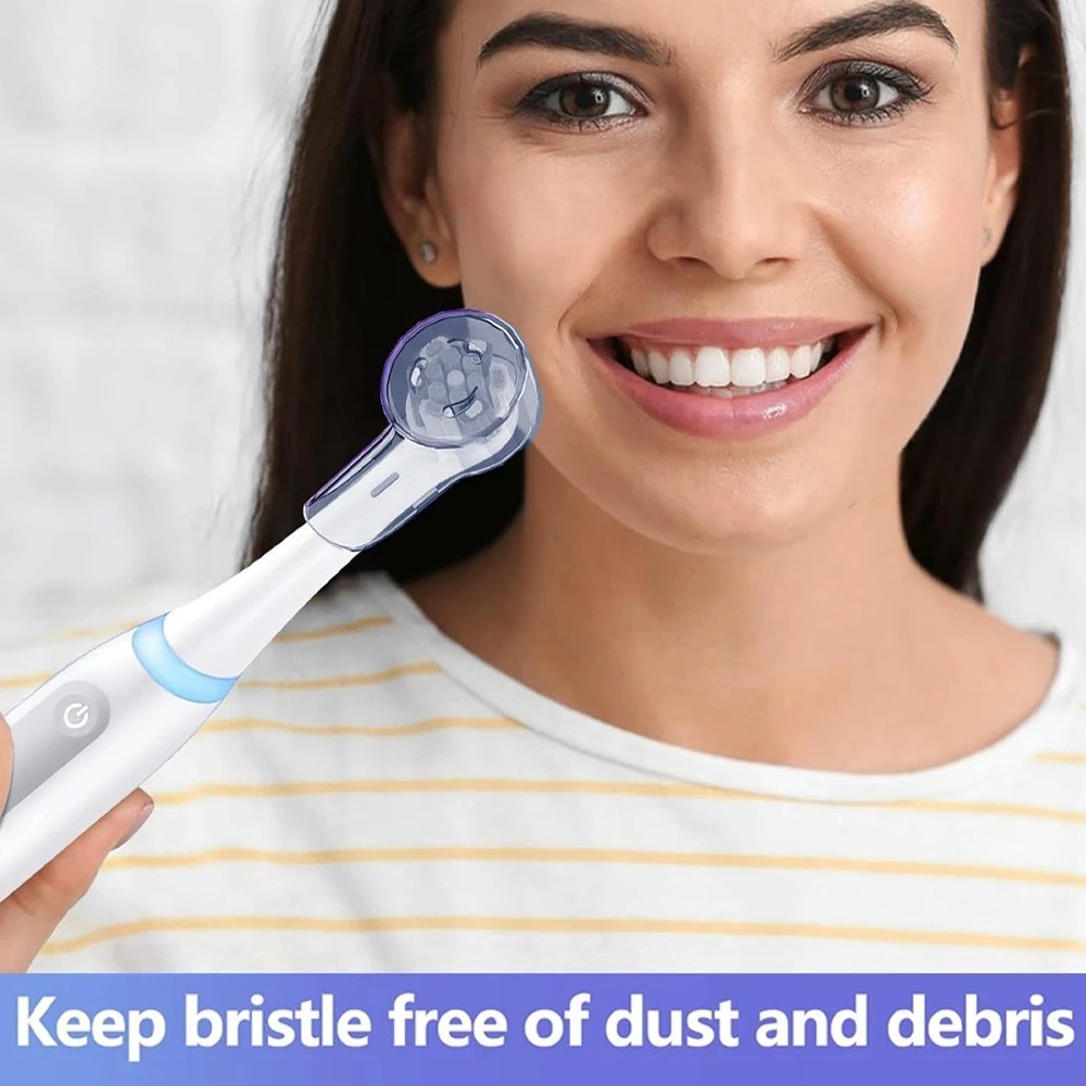 Toothbrush Dustproof Covers Caps Compatible with Braun Oral B Replacement Heads