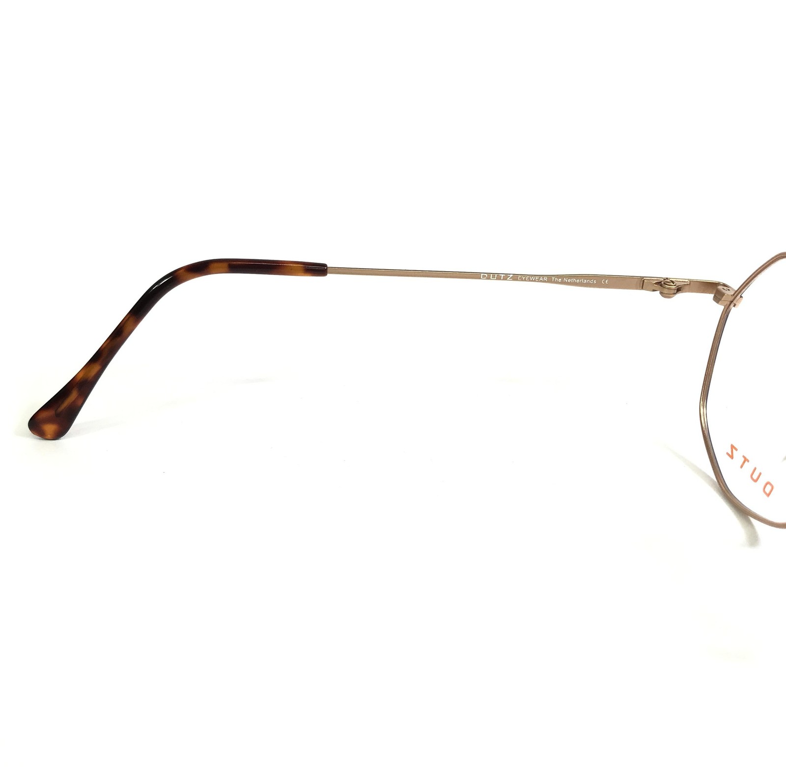 Dutz Eyeglasses Frames DK192 Col 45 Blue Matte Gold Tortoise Octagonal 46-18-130
