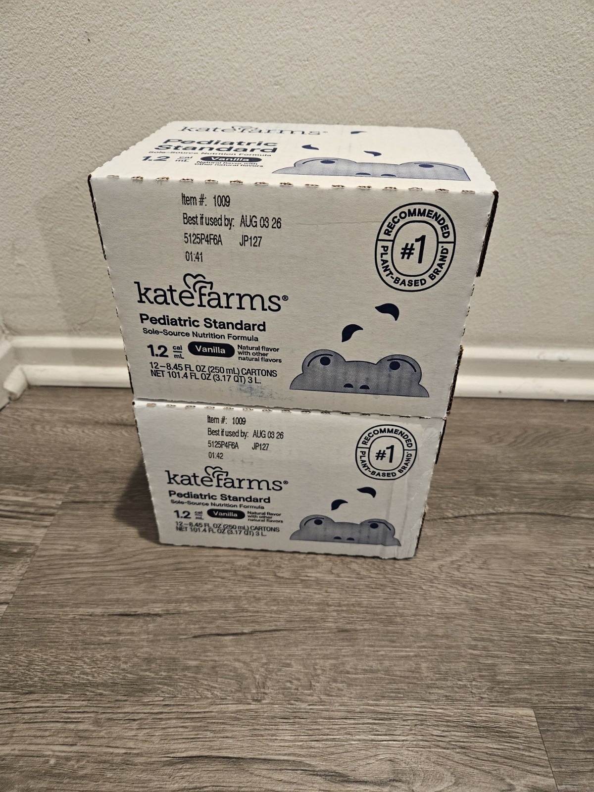 Kate Farms Pediatric Standard 1.2 cal/mL Vanilla 12 x 8.45 fl oz Exp 8/3/26